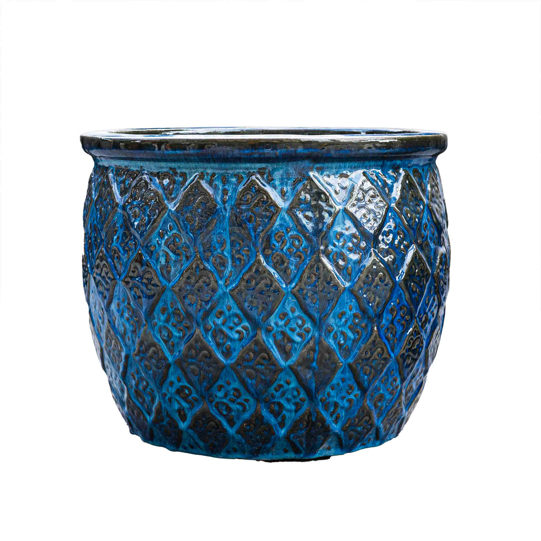 Outdoor Glazed Azul Pot