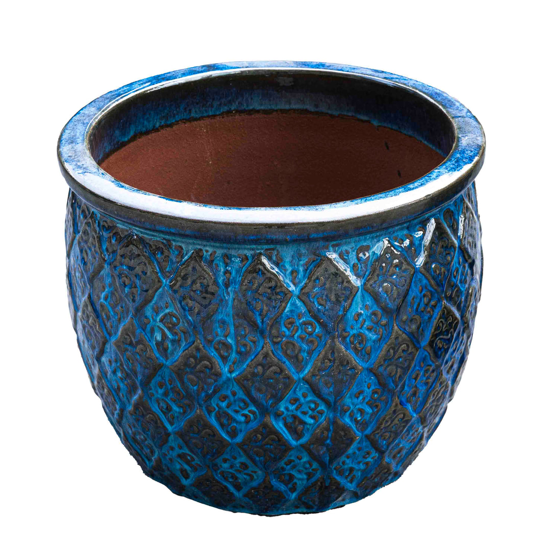 Outdoor Glazed Azul Pot