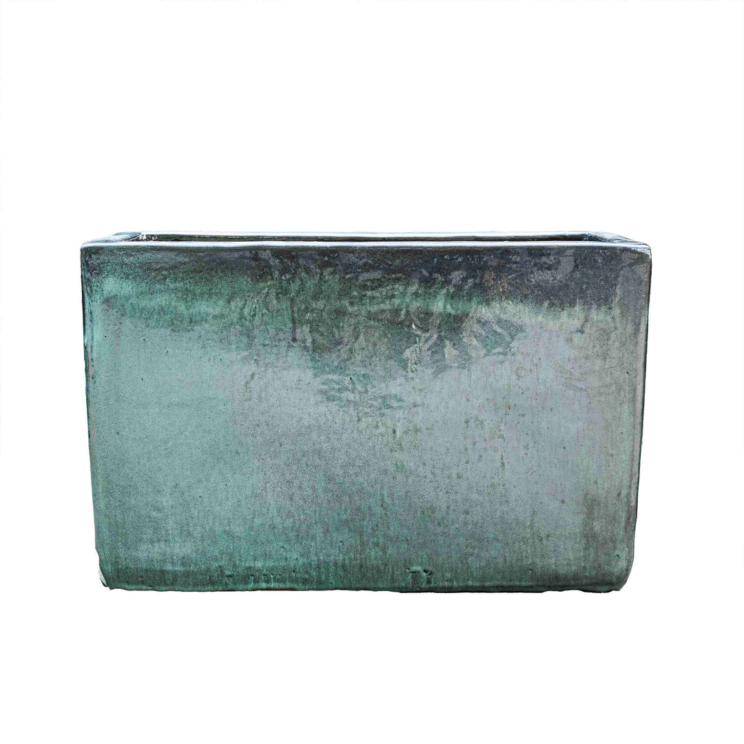 Outdoor Glazed Rectangular Pot