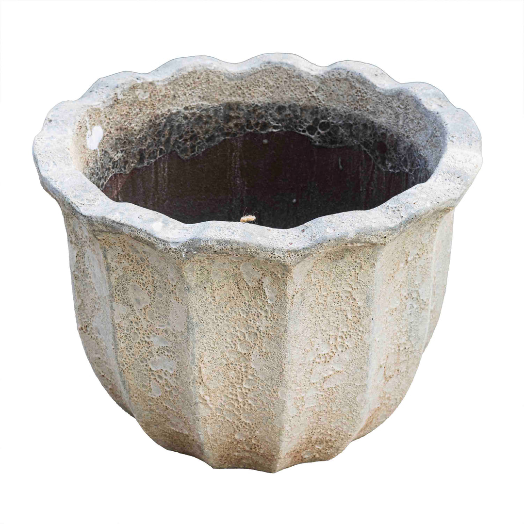 Atlantic Glazed Curved Pot