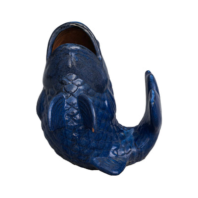 Outdoor Glazed Fontana Fish Pot