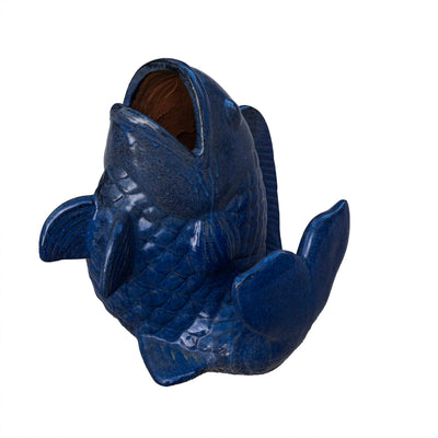 Outdoor Glazed Fontana Fish Pot