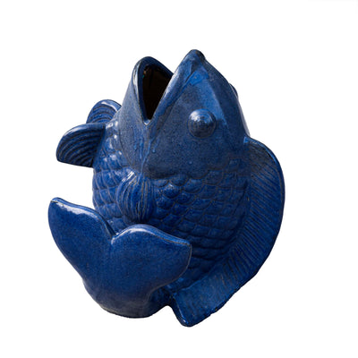 Outdoor Glazed Fontana Fish Pot