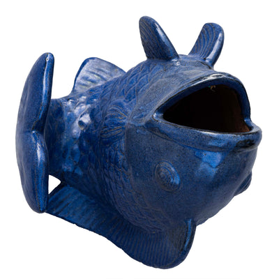 Outdoor Glazed Fontana Fish Pot