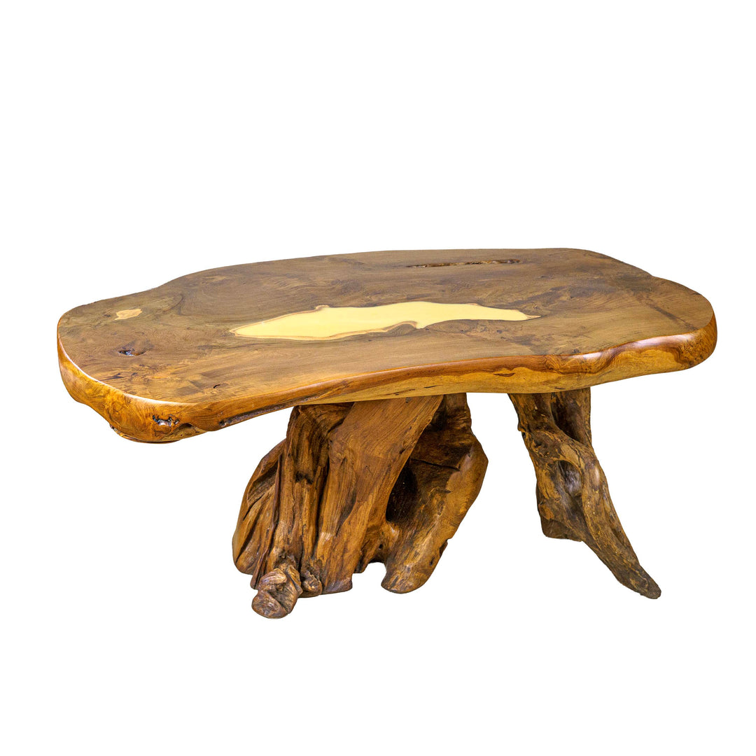 Colette Coffee Table with Long Resin