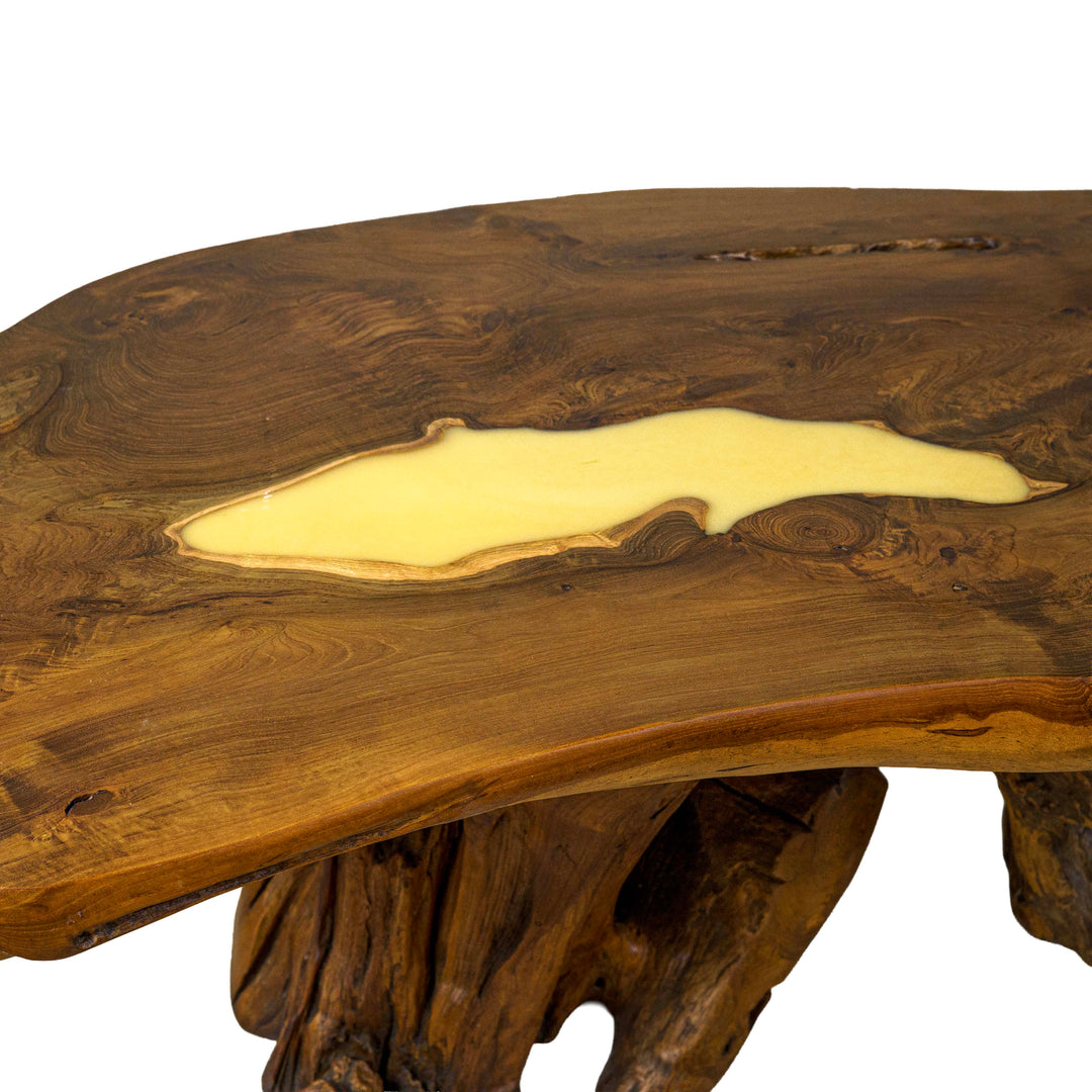 Colette Coffee Table with Long Resin