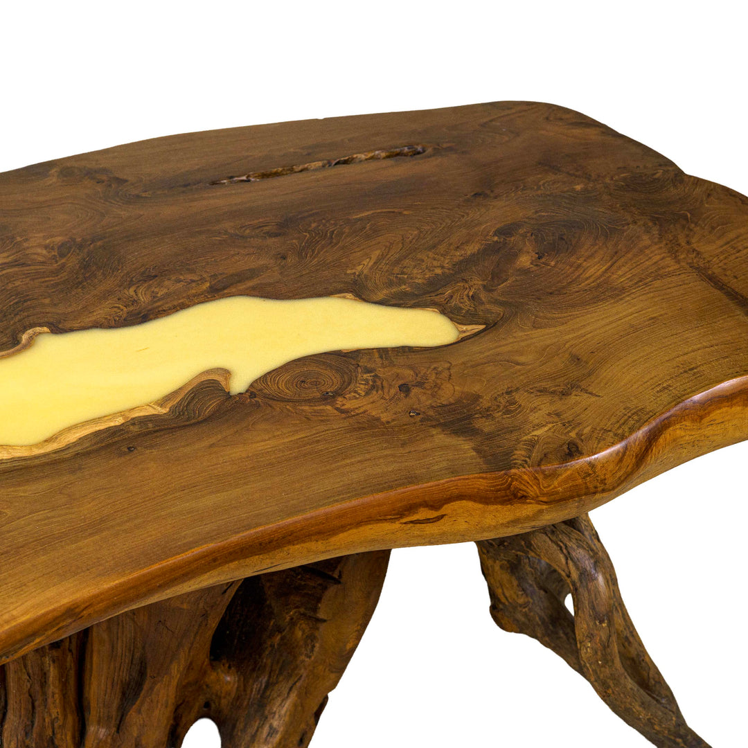 Colette Coffee Table with Long Resin