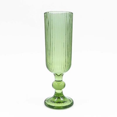 Layla Fluted Sling Glass - Green