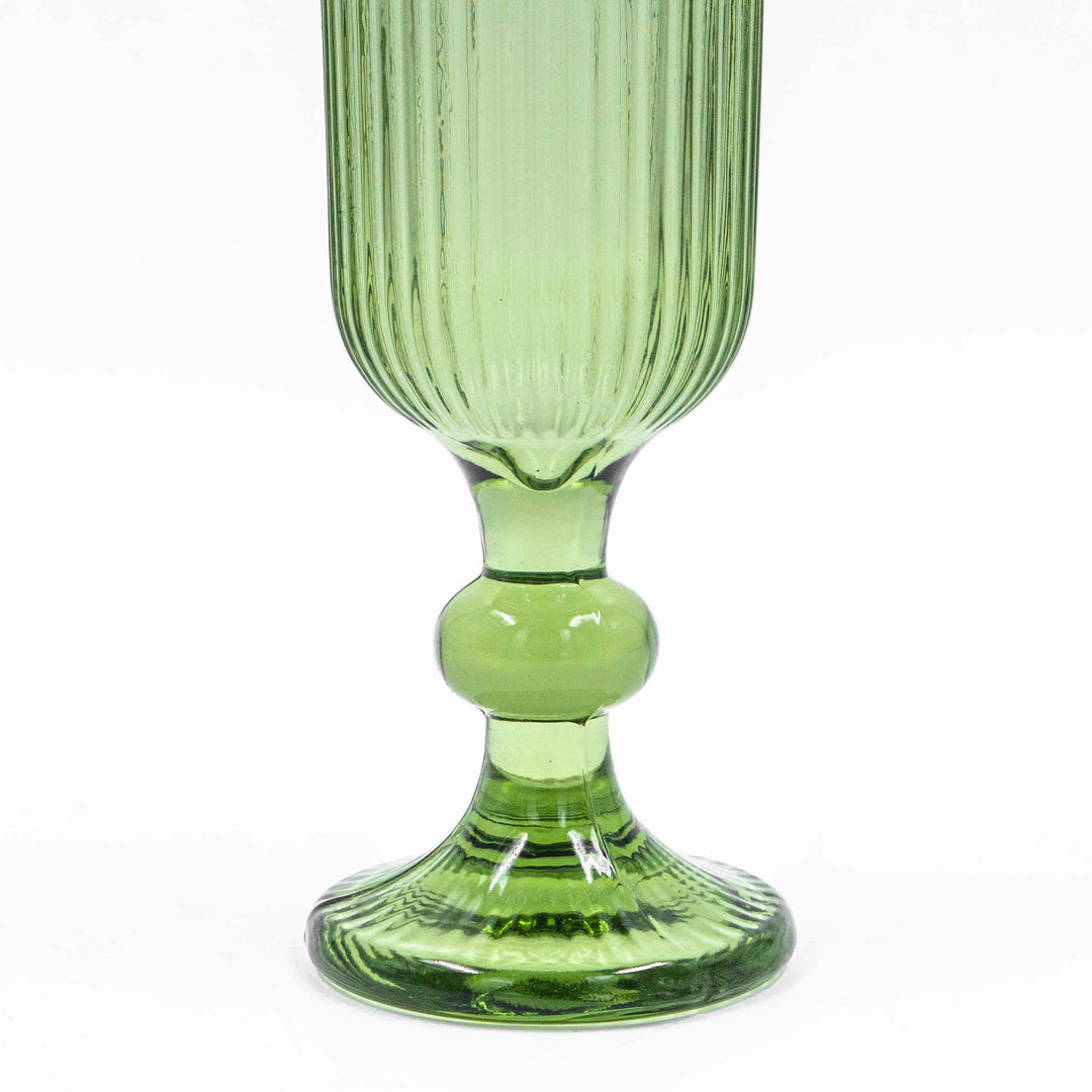 Layla Fluted Sling Glass - Green