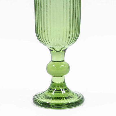 Layla Fluted Sling Glass - Green