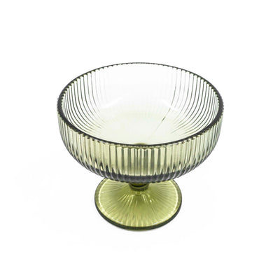 Layla Martini Fluted Glass - Green