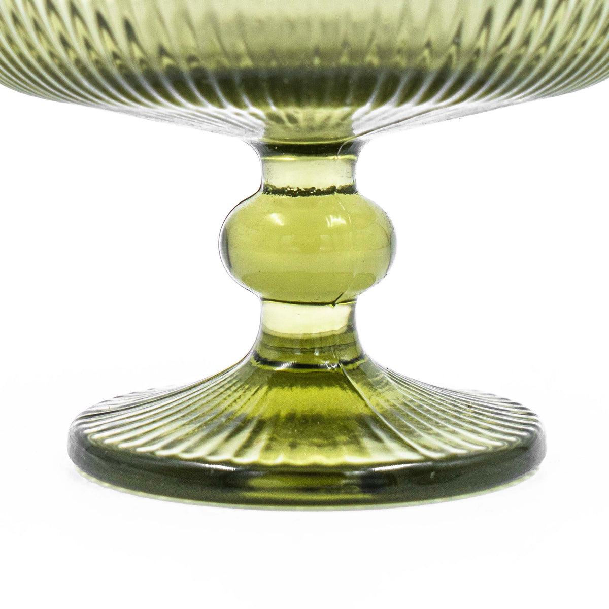 Layla Martini Fluted Glass - Green