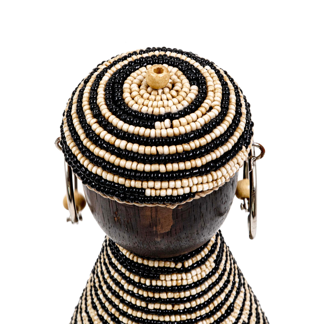 TALO WOODEN FIGURINE WITH JUTE AND BEADS