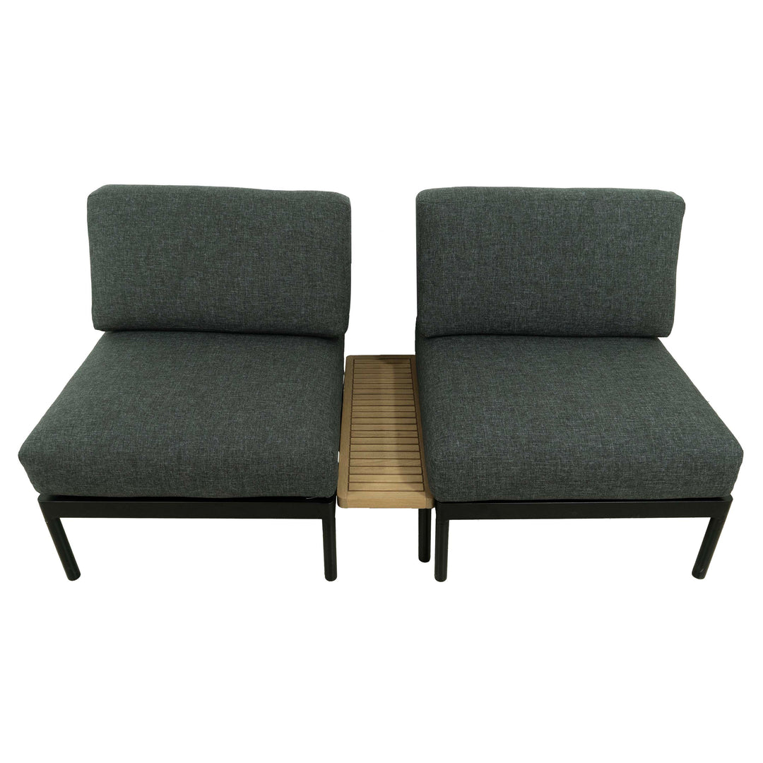 Bryde Sofa Side Chair Set Black
