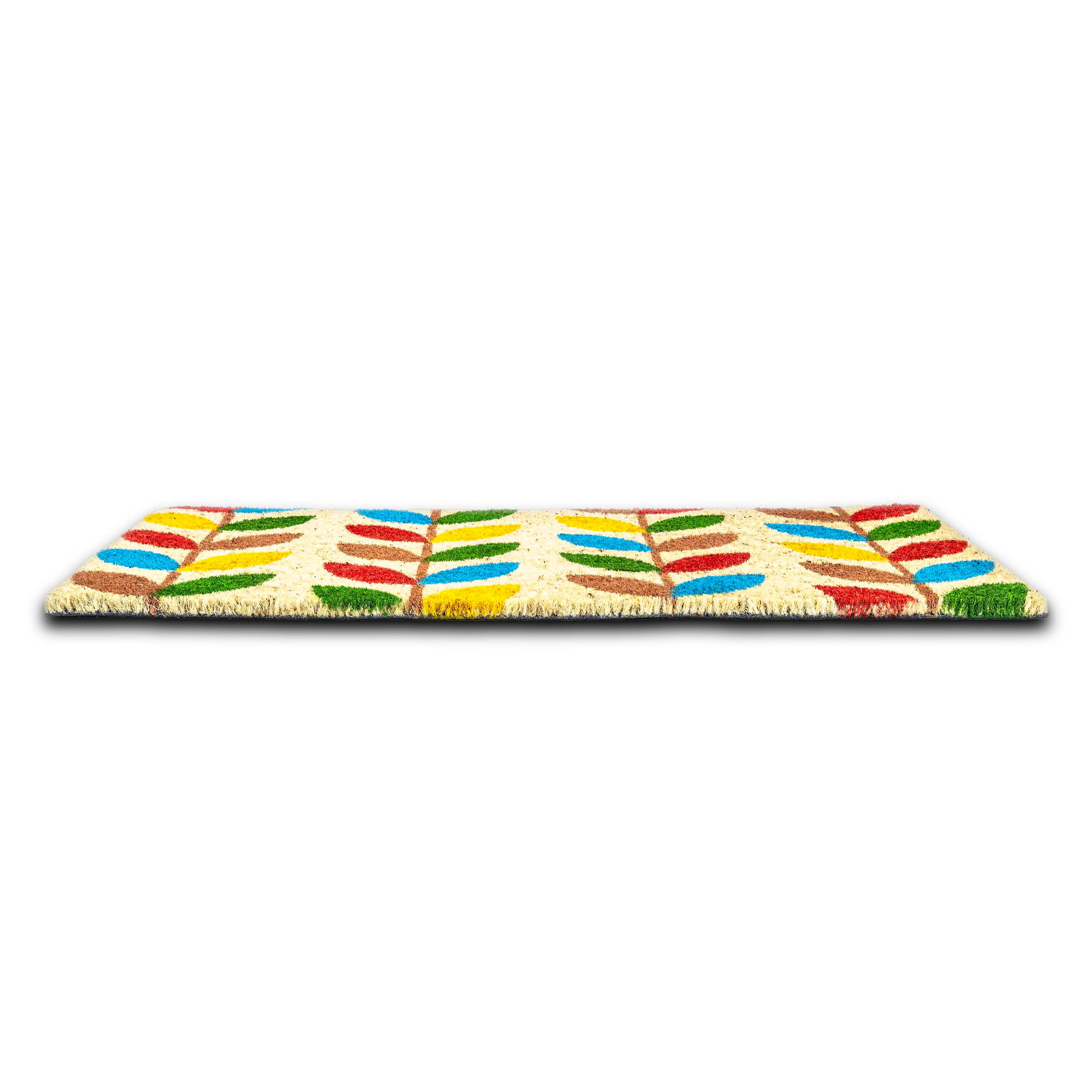 PVC Backed Coir Mat Leaf