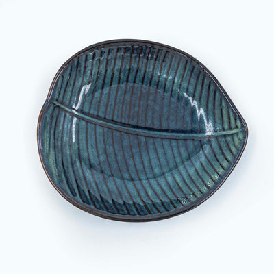 Mona Leaf Plate - Blue