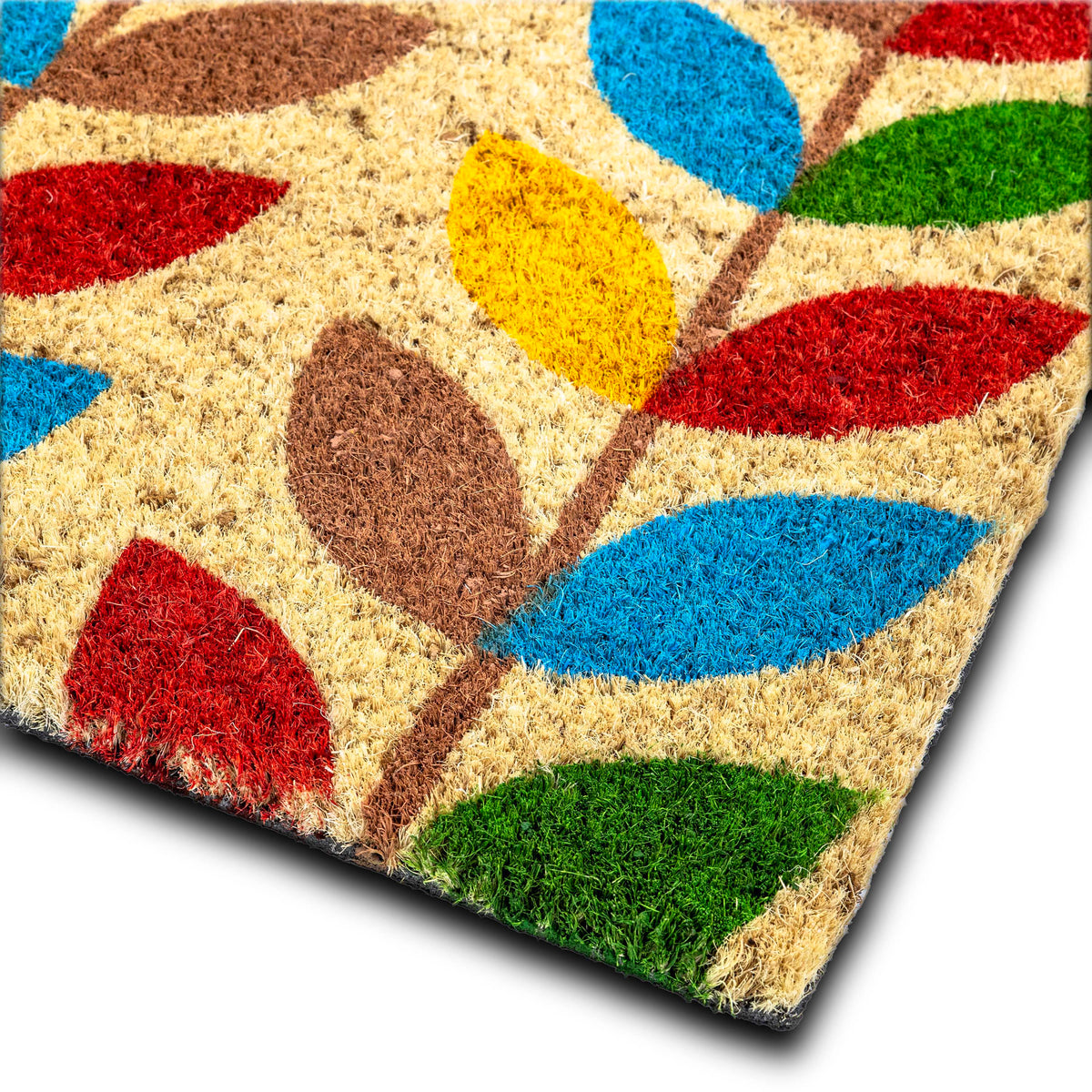 PVC Backed Coir Mat Leaf