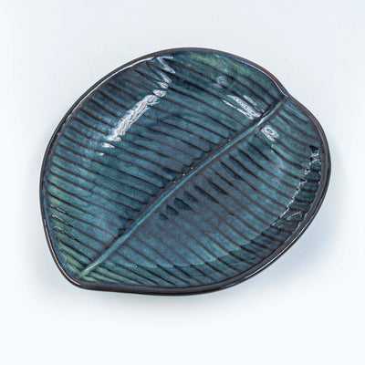 Mona Leaf Plate - Blue