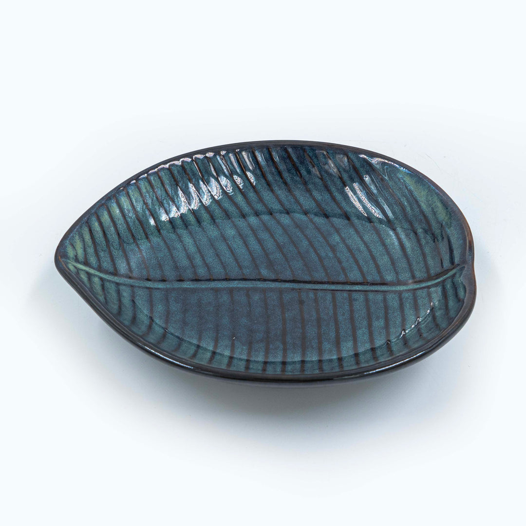 Mona Leaf Plate - Blue