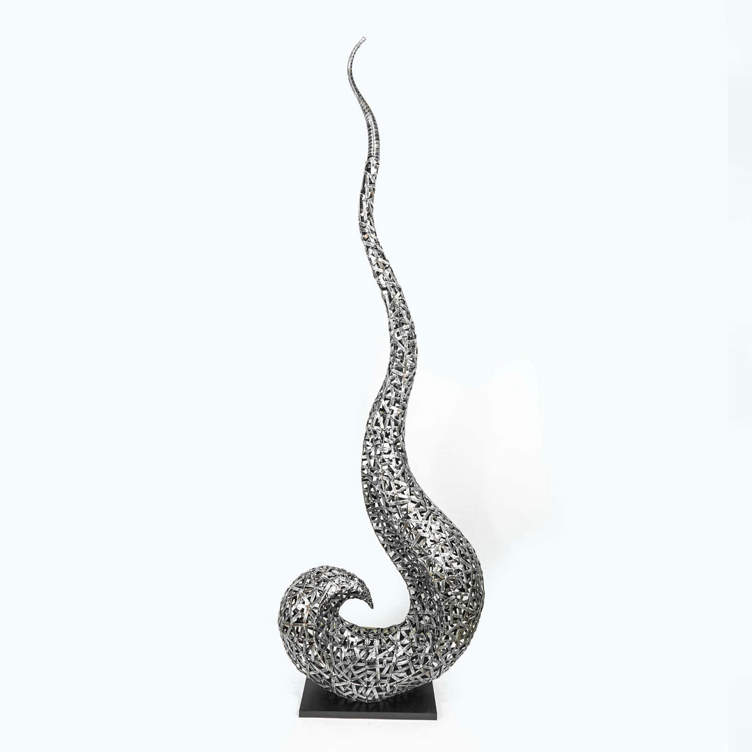 Standing Snail Iron Decor With Stand - 8ft