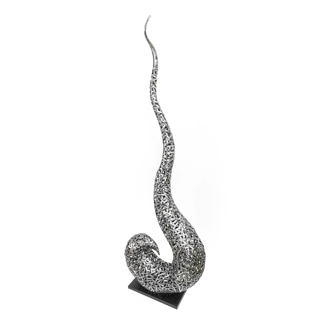 Standing Snail Iron Decor With Stand - 8ft