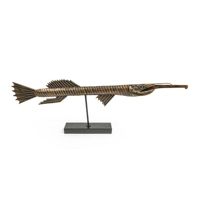 Garfish With Three Fins Decor With Stand - 5ft