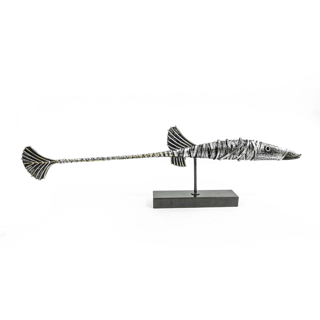 Garfish With Two Fins Decor With Stand - 4ft