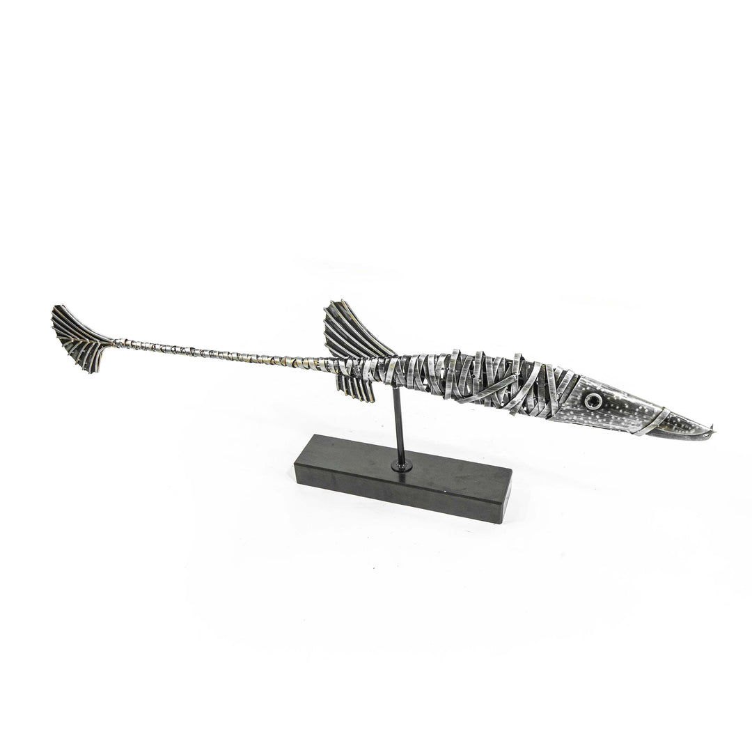 Garfish With Two Fins Decor With Stand - 4ft