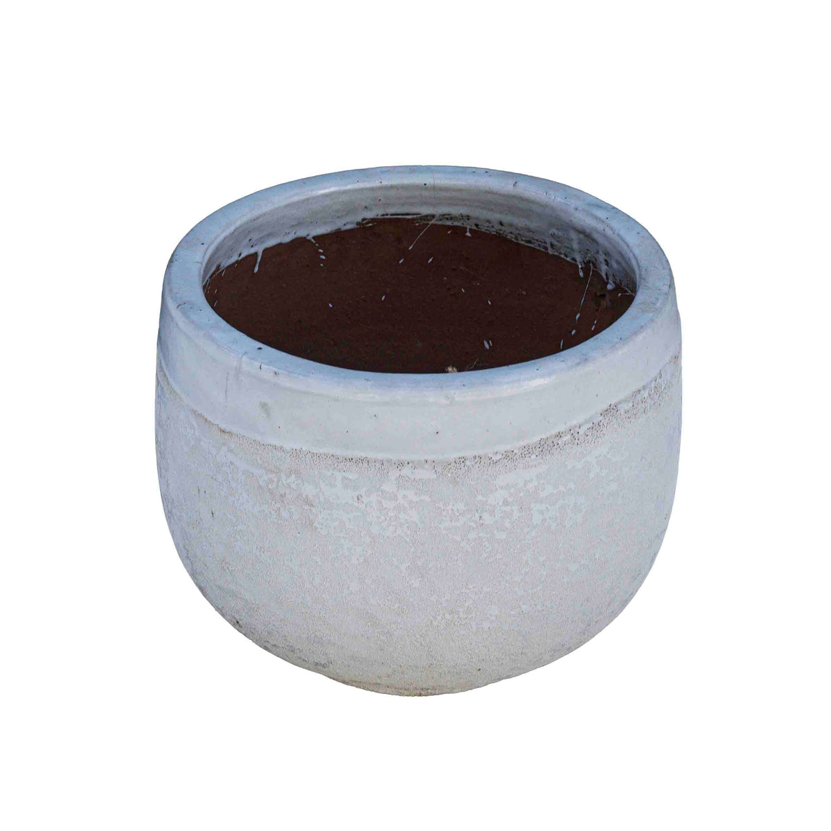 Knoss Ceramic Pot White