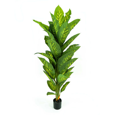 Faux Fiddle Leaf Fig Tree With Pot And Faux Soi - Large 5ft