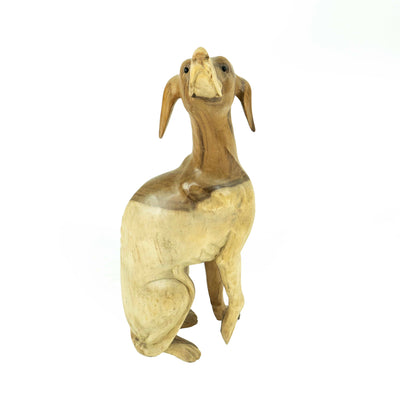 Suar Wooden Dog Statue