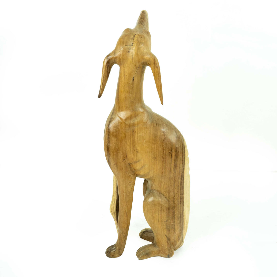 Suar Wooden Dog Statue