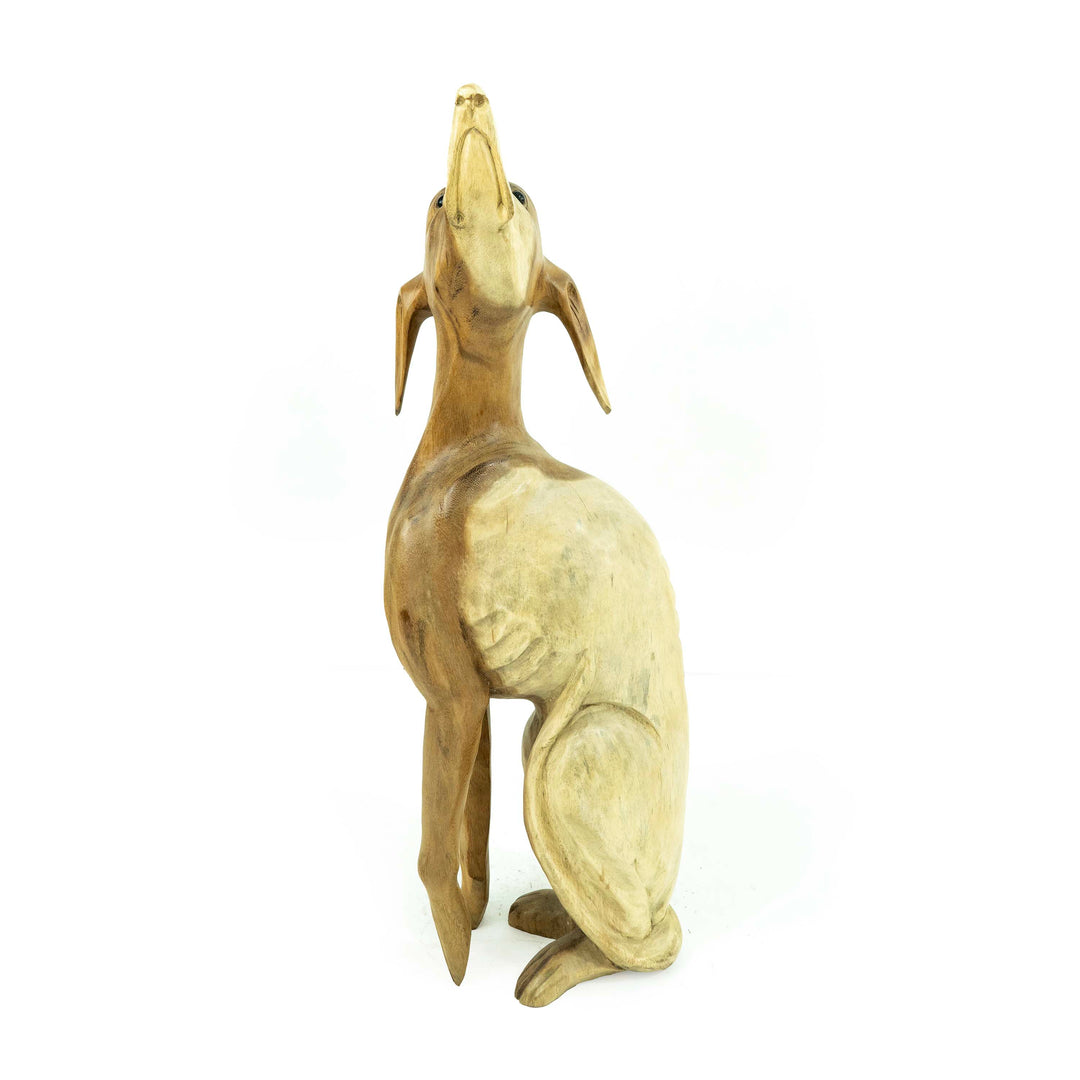 Suar Wooden Dog Statue