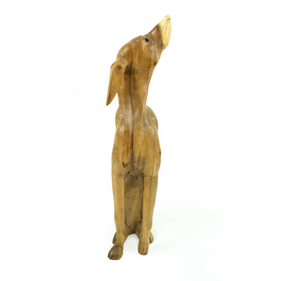 Suar Wooden Dog Statue