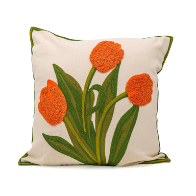 Blooming Plant Cushion Cover