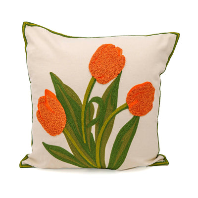 Blooming Plant Cushion Cover