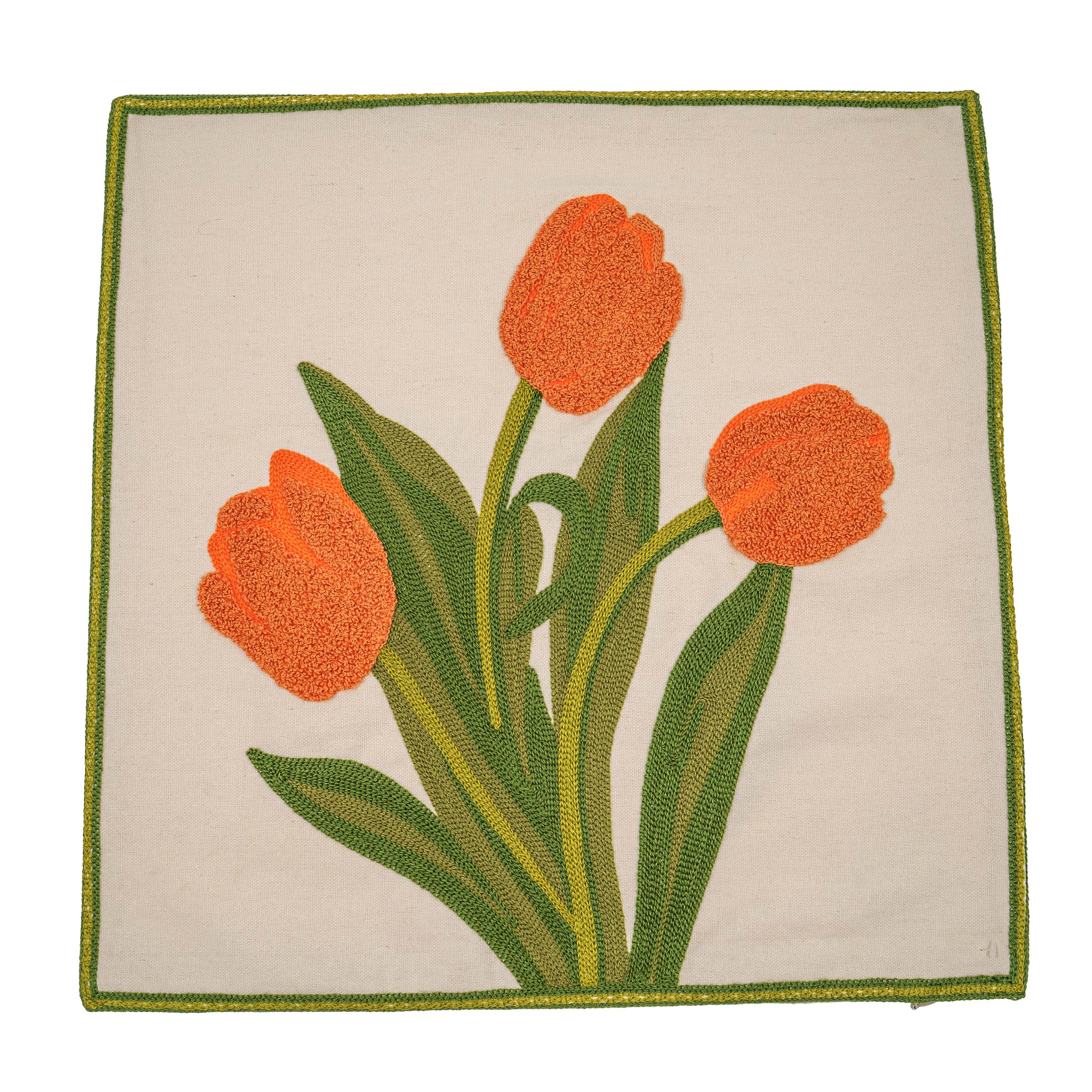Blooming Plant Cushion Cover
