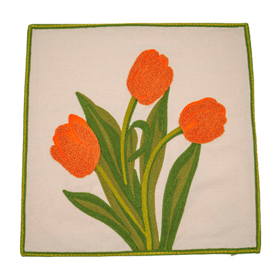 Blooming Plant Cushion Cover