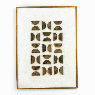 Recycled Pine Wall Art Beige