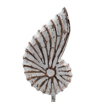 Albizia Wooden Sea Shell On Stand