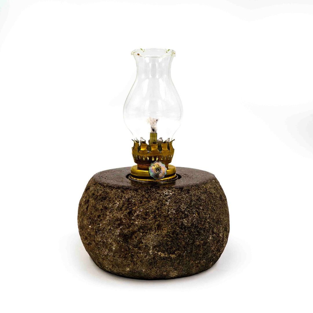 Lamp Stone with Glass Holder