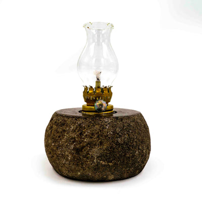 Lamp Stone with Glass Holder