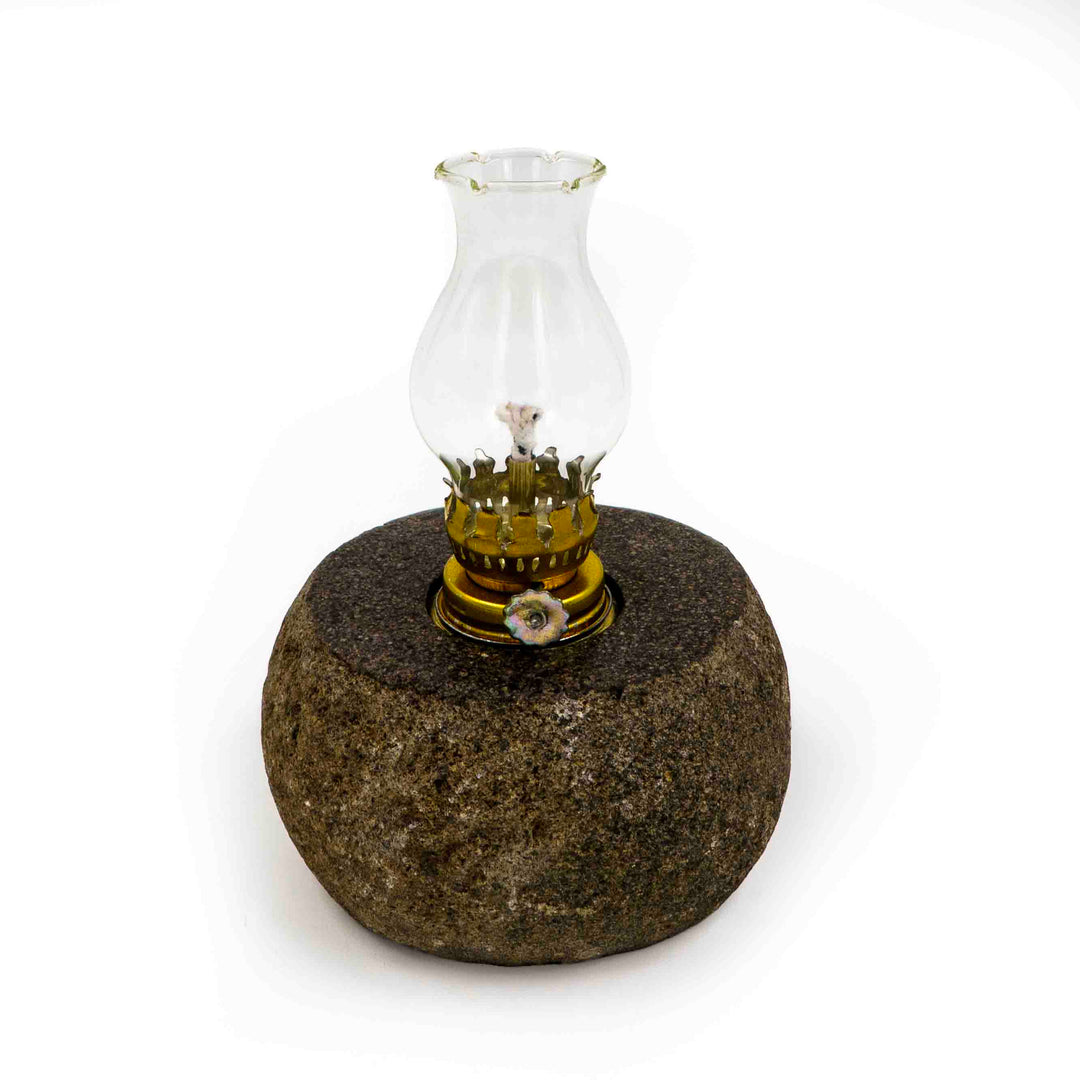 Lamp Stone with Glass Holder