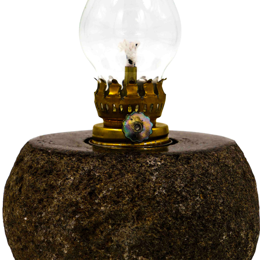 Lamp Stone with Glass Holder
