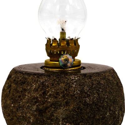 Lamp Stone with Glass Holder