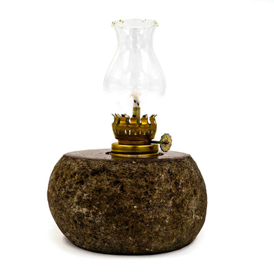 Lamp Stone with Glass Holder