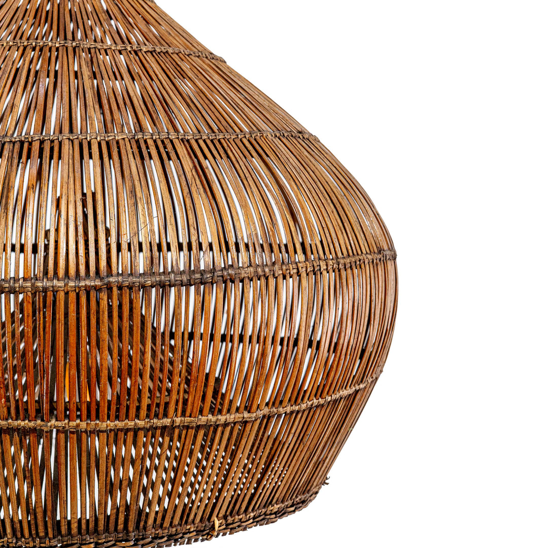 RATTAN DOME WOVEN PENDANT LAMP