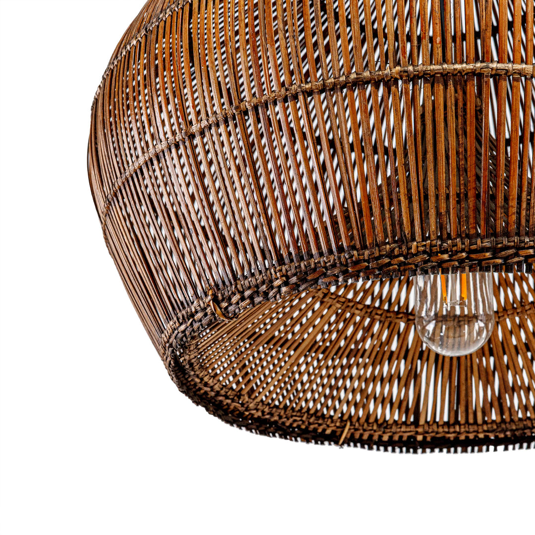 RATTAN DOME WOVEN PENDANT LAMP