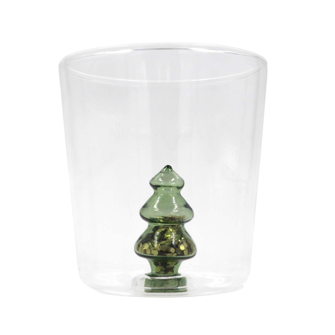 Green Flower Glass