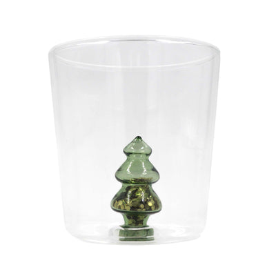 Green Flower Glass